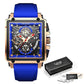 Men's Watch Square Multifunction Chronograph